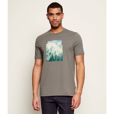 Boss ORANGE T-shirt Te_Cover Regular Fit zielony XXL Boss ORANGE T-shirt Te_Cover Regular Fit zielony XXL