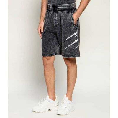 Plein Sport Szorty Crackle Scratch Loose fit czarny L Plein Sport Szorty Crackle Scratch Loose fit czarny L