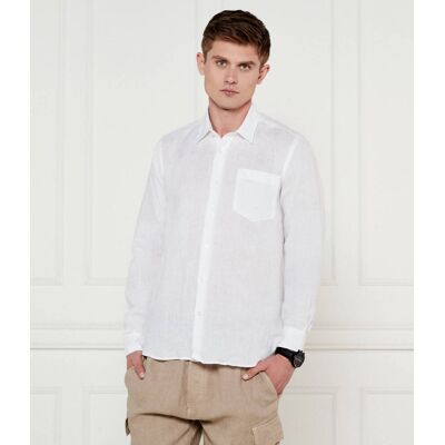 Vilebrequin Lniana koszula CAROUBIS Regular Fit biały XL Vilebrequin Lniana koszula CAROUBIS Regular Fit biały XL