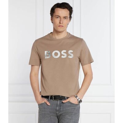 ORANGE T-shirt Te_Bossocean Regular Fit beżowy L ORANGE T-shirt Te_Bossocean Regular Fit beżowy L