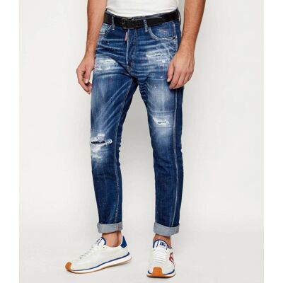 Dsquared2 Jeansy Cool Guy Mini Front Jean Tapered fit granatowy 46 Dsquared2 Jeansy Cool Guy Mini Front Jean Tapered fit granatowy 46