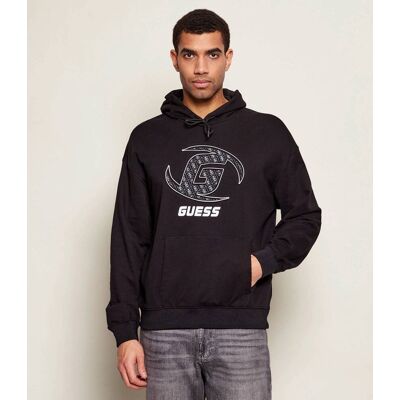 Guess ACTIVE Bluza KELE Relaxed fit czarny XL Guess ACTIVE Bluza KELE Relaxed fit czarny XL