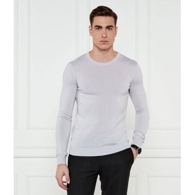 HUGO Wełniany sweter San Cedric-M1 Regular Fit lawendowy XL HUGO Wełniany sweter San Cedric-M1 Regular Fit lawendowy XL