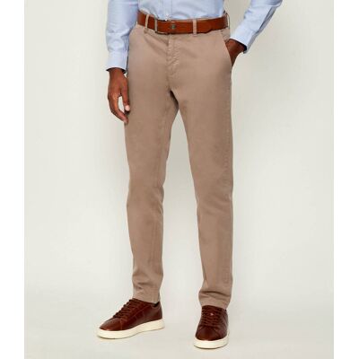 Boss ORANGE Spodnie chino Tapered fit beżowy 30/32 Boss ORANGE Spodnie chino Tapered fit beżowy 30/32