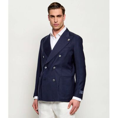 Tombolini Wełniana marynarka Relaxed fit granatowy 50 Tombolini Wełniana marynarka Relaxed fit granatowy 50