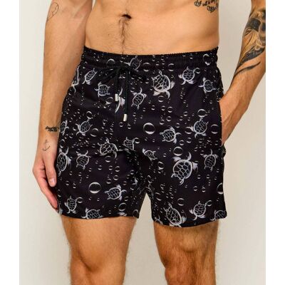 Vilebrequin Szorty kąpielowe Bubble Turtles 3D Regular Fit czarny XL Vilebrequin Szorty kąpielowe Bubble Turtles 3D Regular Fit czarny XL
