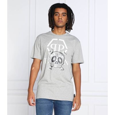 Philipp Plein T-shirt Regular Fit szary M Philipp Plein T-shirt Regular Fit szary M