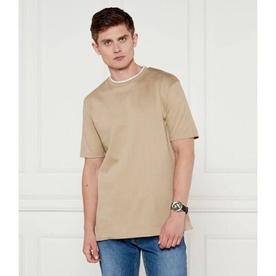 Boss BLACK T-shirt H-Thompson Regular Fit beżowy L Boss BLACK T-shirt H-Thompson Regular Fit beżowy L