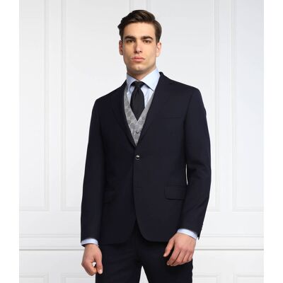 Oscar Jacobson Wełniana marynarka Edmund Slim Fit granatowy 54 Oscar Jacobson Wełniana marynarka Edmund Slim Fit granatowy 54