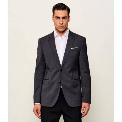 Joop! Wełniana marynarka Herby Slim Fit grafitowy 58 Joop! Wełniana marynarka Herby Slim Fit grafitowy 58