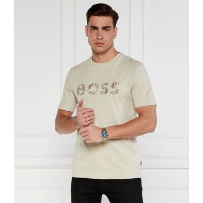 ORANGE T-shirt Te_Bossocean Regular Fit piaskowy M ORANGE T-shirt Te_Bossocean Regular Fit piaskowy M