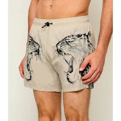 Plein Sport Szorty kąpielowe Slim Fit beżowy XL Plein Sport Szorty kąpielowe Slim Fit beżowy XL