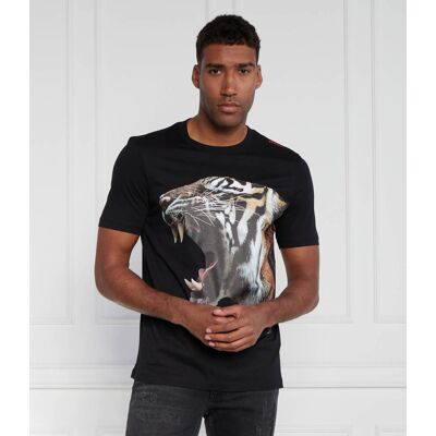 HUGO T-shirt Digre 10233396 01 Regular Fit czarny L HUGO T-shirt Digre 10233396 01 Regular Fit czarny L
