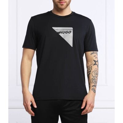 HUGO T-shirt Dagile_X Slim Fit czarny S HUGO T-shirt Dagile_X Slim Fit czarny S
