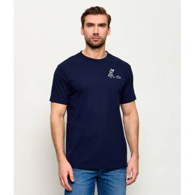 Lacoste T-shirt Ultra Dry Regular Fit granatowy S Lacoste T-shirt Ultra Dry Regular Fit granatowy S