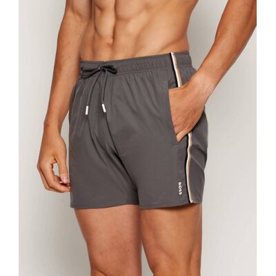 Boss BLACK Szorty kąpielowe Iconic Regular Fit szary M Boss BLACK Szorty kąpielowe Iconic Regular Fit szary M