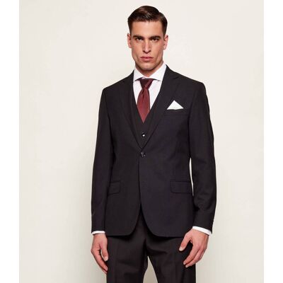 Oscar Jacobson Wełniana marynarka Edmund Slim Fit czarny 52 Oscar Jacobson Wełniana marynarka Edmund Slim Fit czarny 52
