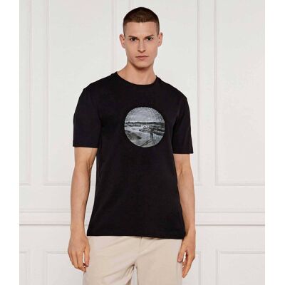 Boss GREEN T-shirt Graphic Heritage Regular Fit stretch czarny XL Boss GREEN T-shirt Graphic Heritage Regular Fit stretch czarny XL