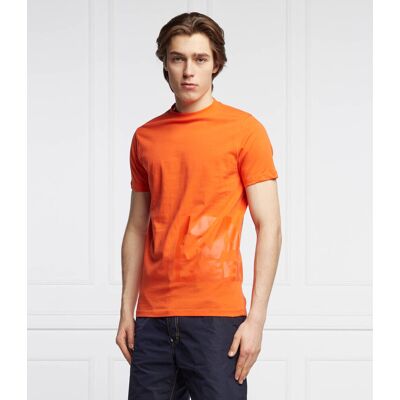 Karl Lagerfeld T-shirt Regular Fit pomarańczowy M Karl Lagerfeld T-shirt Regular Fit pomarańczowy M
