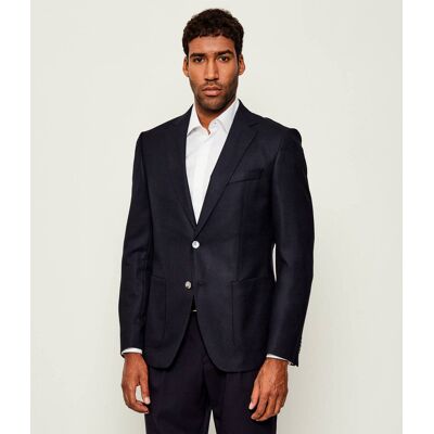 Boss BLACK Wełniana marynarka H-Hutson-2PP-253 Slim Fit granatowy 50 Boss BLACK Wełniana marynarka H-Hutson-2PP-253 Slim Fit granatowy 50
