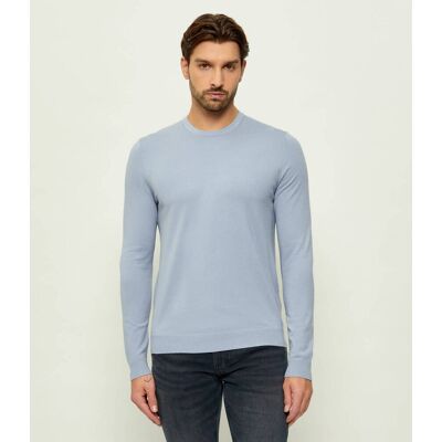 HUGO Sweter San Cody-CV Slim Fit błękitny M HUGO Sweter San Cody-CV Slim Fit błękitny M