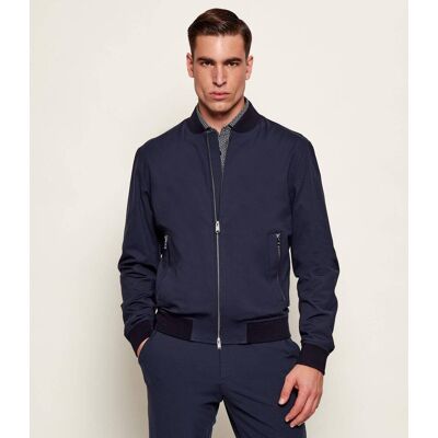 Boss BLACK Kurtka bomber P-Hanry-J-BMB-WG-232 Slim Fit granatowy 54 Boss BLACK Kurtka bomber P-Hanry-J-BMB-WG-232 Slim Fit granatowy 54