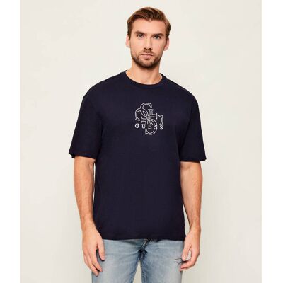 Guess T-shirt Classic fit granatowy XL Guess T-shirt Classic fit granatowy XL