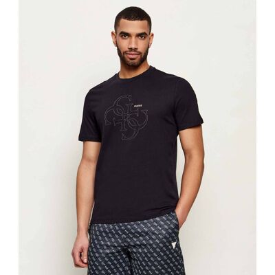 Guess ACTIVE T-shirt TIBERIO Regular Fit czarny M Guess ACTIVE T-shirt TIBERIO Regular Fit czarny M