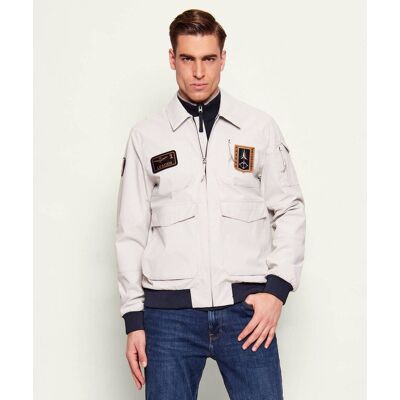 Aeronautica Militare Kurtka Regular Fit szary 54 Aeronautica Militare Kurtka Regular Fit szary 54