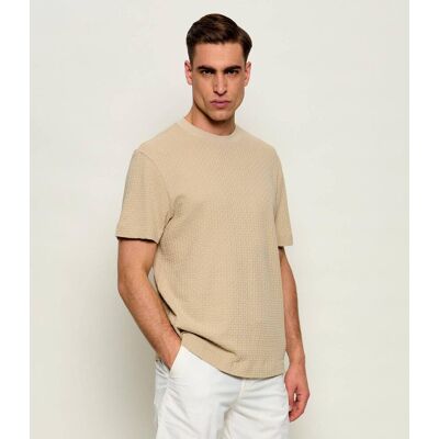 Boss BLACK T-shirt H-Thompson 251 Regular Fit mercerised beżowy XXL Boss BLACK T-shirt H-Thompson 251 Regular Fit mercerised beżowy XXL