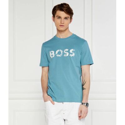 ORANGE T-shirt Te_Bossocean Regular Fit niebieski M ORANGE T-shirt Te_Bossocean Regular Fit niebieski M