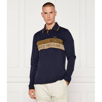 Aeronautica Militare Polo Regular Fit granatowy S Aeronautica Militare Polo Regular Fit granatowy S