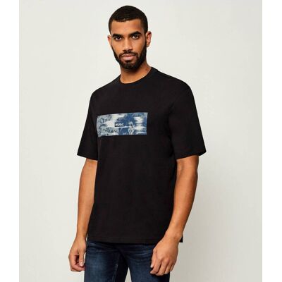 Hugo Blue T-shirt Napolux Regular Fit czarny L Hugo Blue T-shirt Napolux Regular Fit czarny L