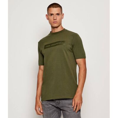Karl Lagerfeld T-shirt Regular Fit zielony L Karl Lagerfeld T-shirt Regular Fit zielony L
