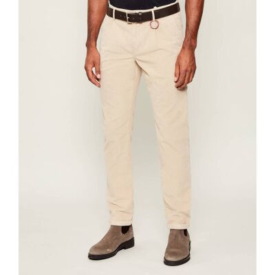 Tramarossa Spodnie chino Alberto Slim Fit sztruks beżowy 32 Tramarossa Spodnie chino Alberto Slim Fit sztruks beżowy 32