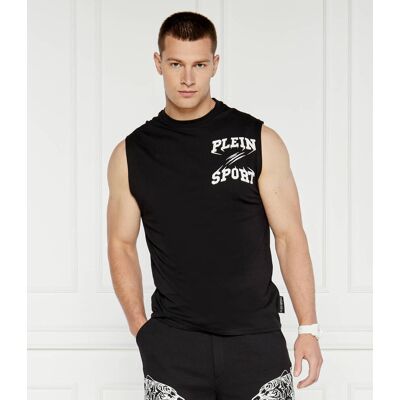 Plein Sport Tank top Regular Fit czarny XXL Plein Sport Tank top Regular Fit czarny XXL