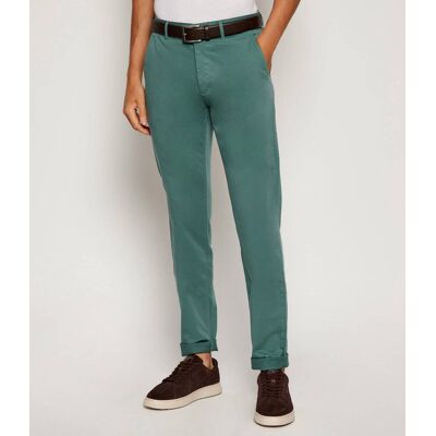 Boss ORANGE Spodnie chino Slim Fit zielony 33/34 Boss ORANGE Spodnie chino Slim Fit zielony 33/34