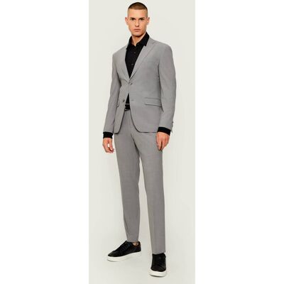 Boss BLACK Garnitur P-Huge-2Pcs-WG-253 Slim Fit z dodatkiem wełny szary 50 Boss BLACK Garnitur P-Huge-2Pcs-WG-253 Slim Fit z dodatkiem wełny szary 50