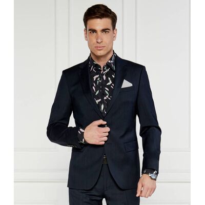 Joop! Wełniana marynarka Herby Slim Fit granatowy 52 Joop! Wełniana marynarka Herby Slim Fit granatowy 52