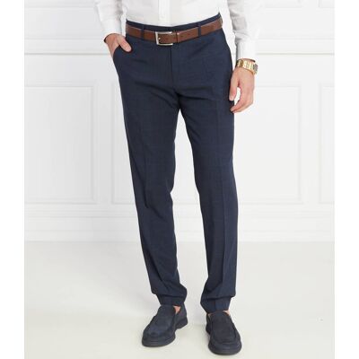 Boss BLACK Spodnie H-Genius-224 Regular Fit z dodatkiem wełny granatowy 46 Boss BLACK Spodnie H-Genius-224 Regular Fit z dodatkiem wełny granatowy 46
