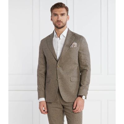 Oscar Jacobson Wełniana marynarka Fogerty Regular Fit beżowy 50 Oscar Jacobson Wełniana marynarka Fogerty Regular Fit beżowy 50