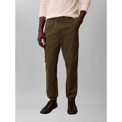 Calvin Klein Jeans Spodnie cargo Skinny fit oliwkowy L Calvin Klein Jeans Spodnie cargo Skinny fit oliwkowy L