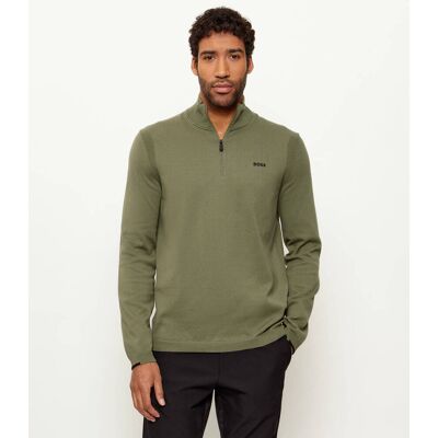 Boss GREEN Sweter KN_Ever-X QZ Regular Fit zielony XL Boss GREEN Sweter KN_Ever-X QZ Regular Fit zielony XL