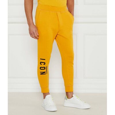 Dsquared2 Spodnie dresowe ICON SKI Slim Fit musztardowy XXL Dsquared2 Spodnie dresowe ICON SKI Slim Fit musztardowy XXL