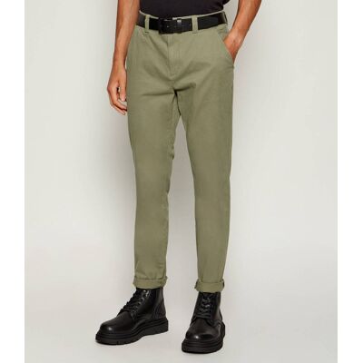 Tommy Jeans Spodnie chino Austin Slim Fit zielony 30/32 Tommy Jeans Spodnie chino Austin Slim Fit zielony 30/32