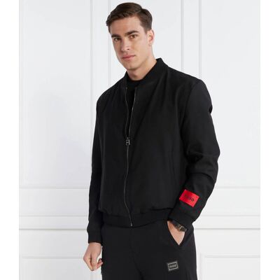 HUGO Wełniana kurtka bomber Ukashi232X Regular Fit czarny 52 HUGO Wełniana kurtka bomber Ukashi232X Regular Fit czarny 52