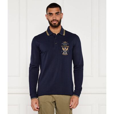 Aeronautica Militare Polo Regular Fit granatowy XL Aeronautica Militare Polo Regular Fit granatowy XL