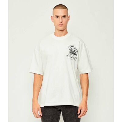 AllSaints T-shirt REEL Relaxed fit biały L AllSaints T-shirt REEL Relaxed fit biały L