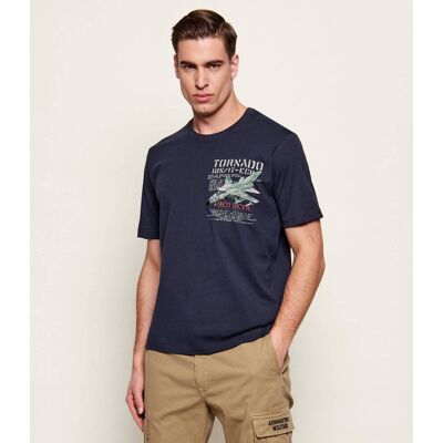 Aeronautica Militare T-shirt Regular Fit granatowy XXXL Aeronautica Militare T-shirt Regular Fit granatowy XXXL