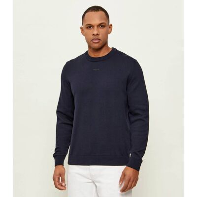 HUGO Sweter San Cassius-C2 Slim Fit granatowy XXL HUGO Sweter San Cassius-C2 Slim Fit granatowy XXL